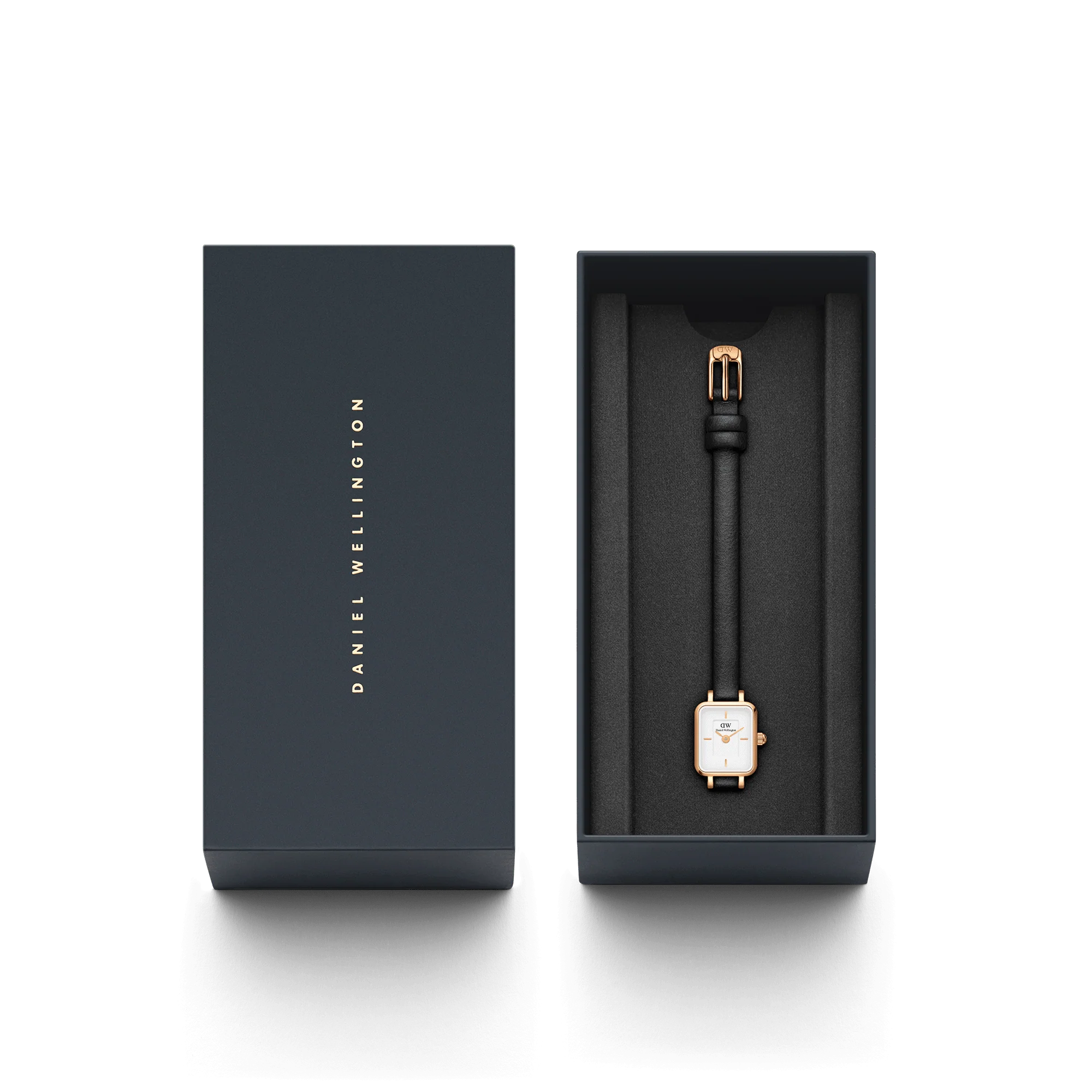 Orologio Daniel Wellington Quadro Mini Sheffield Rose Gold, 15.4x18.2mm - DW00100728