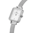 Orologio Daniel Wellington Quadro Mini Lumine Bezel Silver, 15.4x18.2mm - DW00100732