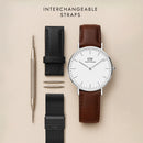 Orologio Daniel Wellington Classic Piano Link Silver Unitone, 40mm - DW00100775