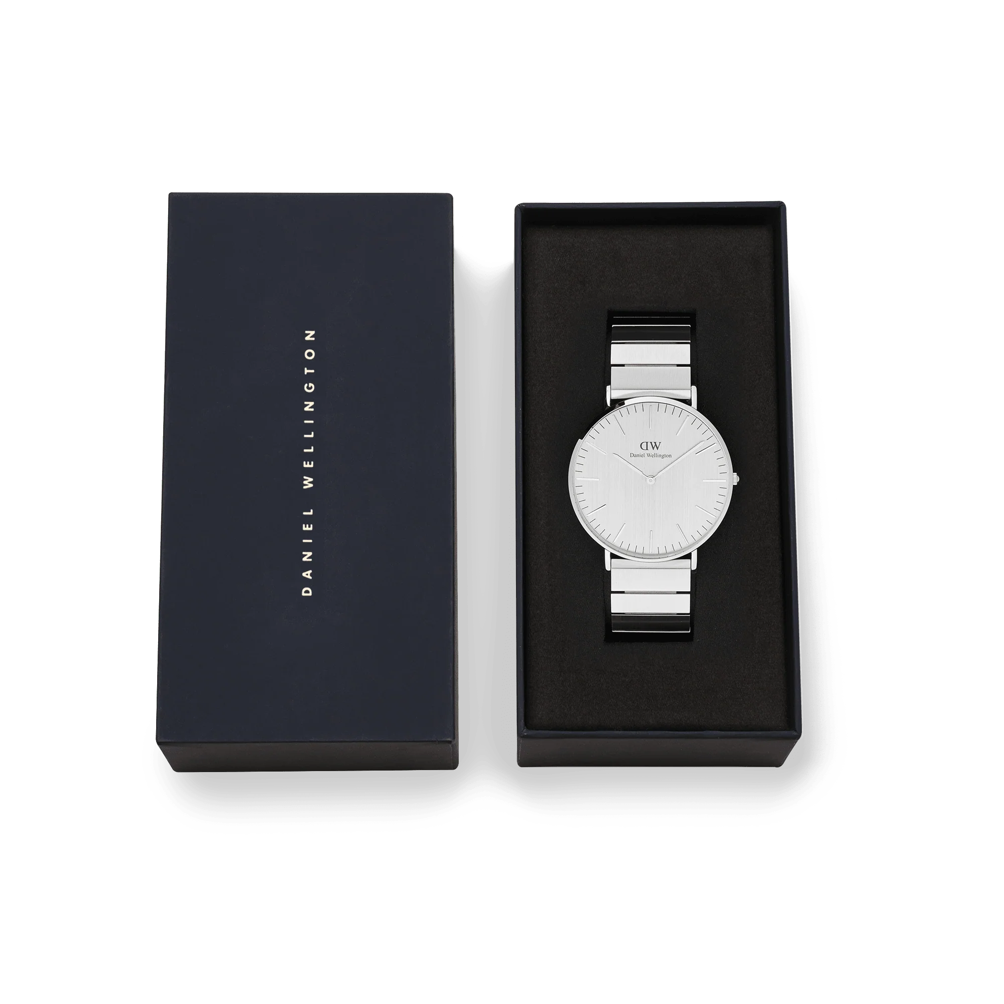 Orologio Daniel Wellington Classic Piano Link Silver Unitone, 40mm - DW00100775