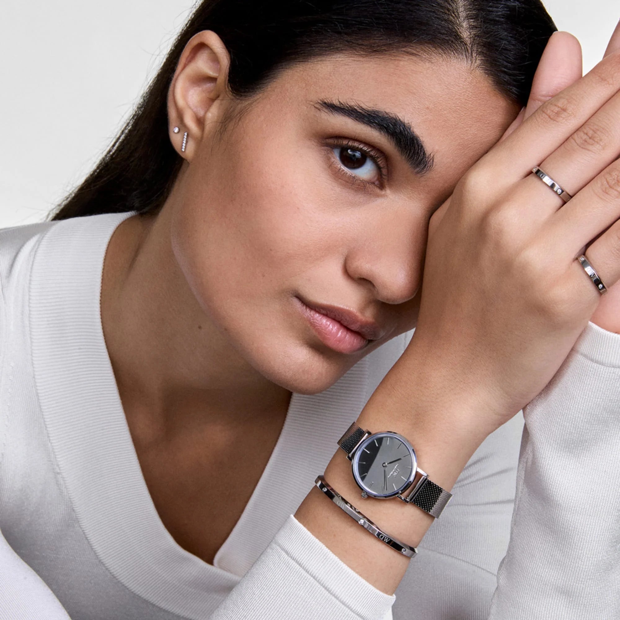 Orologio Daniel Wellington Petite Reflection Silver, 28mm - DW00100796