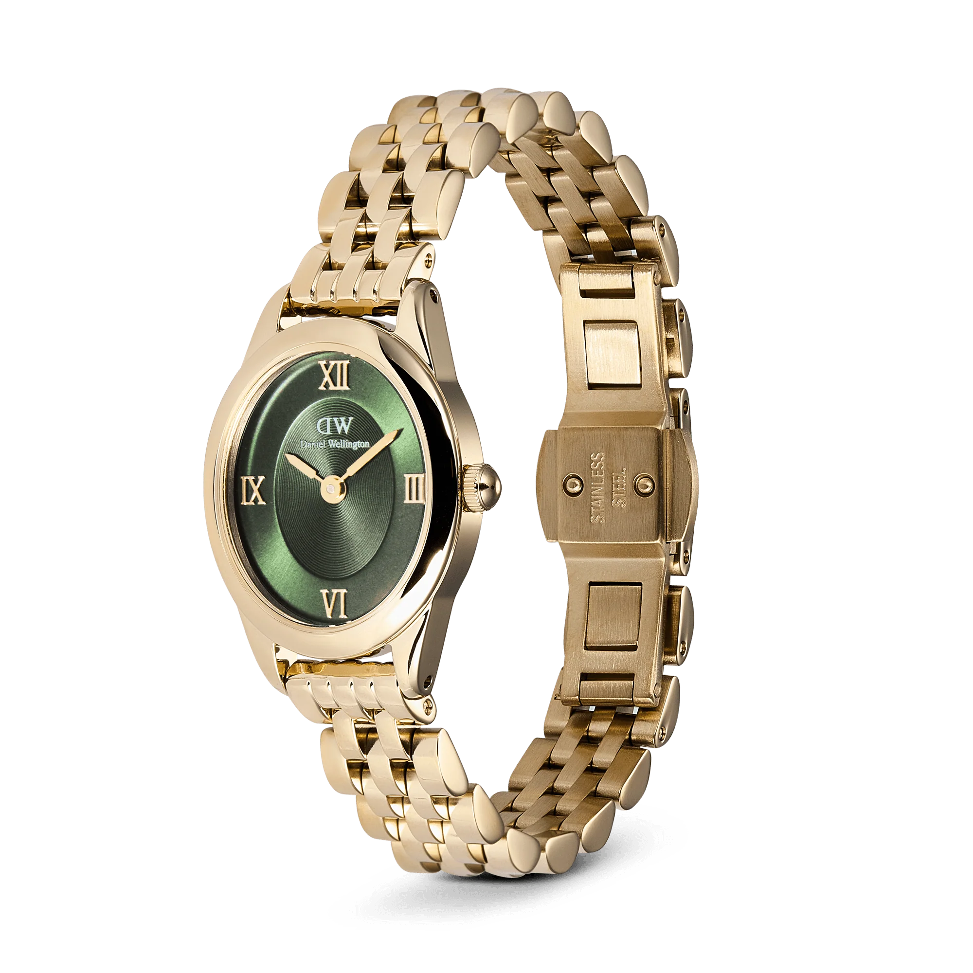 Orologio Daniel Wellington Ophelia Mini Emerald Gold, 22x25.5mm - DW00100804