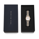 Orologio Daniel Wellington Ophelia Mini Two Tone Gold, cinturino bicolore e quadrante bianco, 22 x 25.5mm - DW00100811