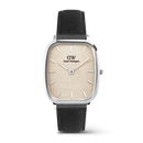 Orologio Daniel Wellington Marlon Sheffield Linen Silver, cinturino in pelle e quadrante Beige, 36MM - DW00100813