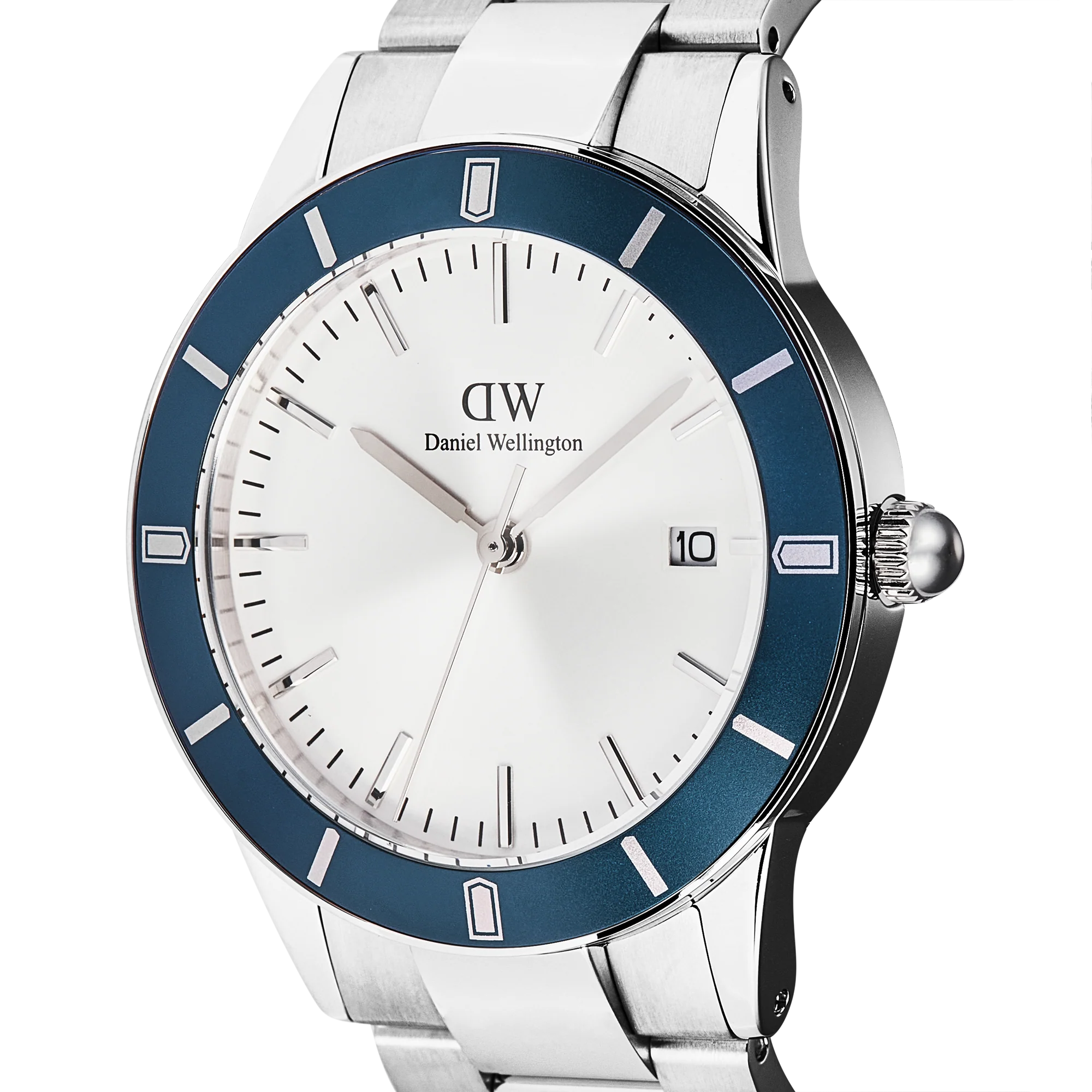 Orologio Daniel Wellington Iconic Paradigma Link Blue Bezel Silver, 40mm - DW00100818