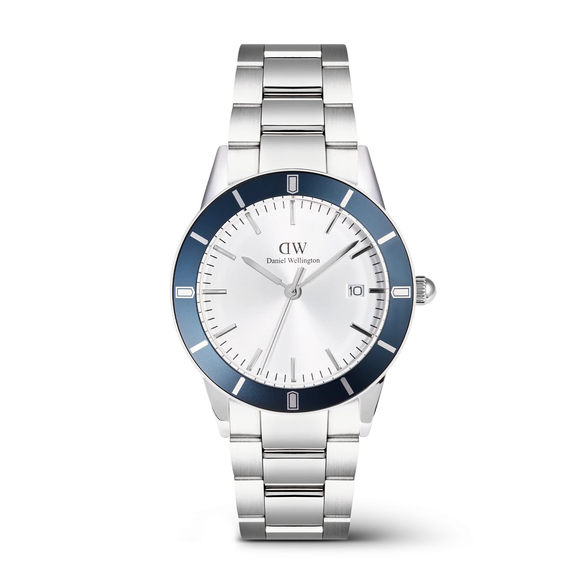 Orologio Daniel Wellington Iconic Paradigma Link Blue Bezel Silver, 40mm - DW00100818