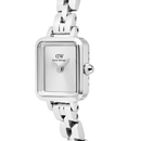Orologio Daniel Wellington Quadro Mini Arch 3-link White Sunray Silver, 18mm - DW00100844