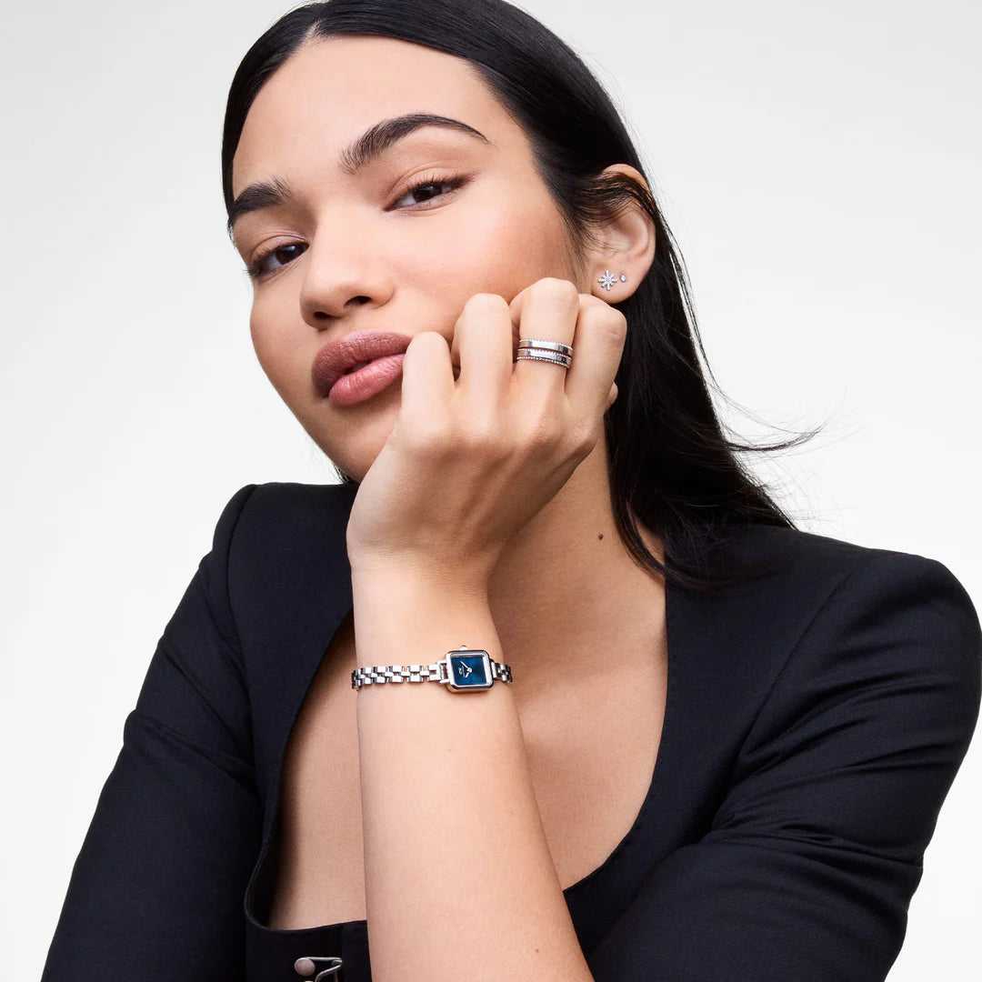 Orologio Daniel Wellington Quadro Mini Arch 3-link Arctic Sunray Silver, 18mm - DW00100846