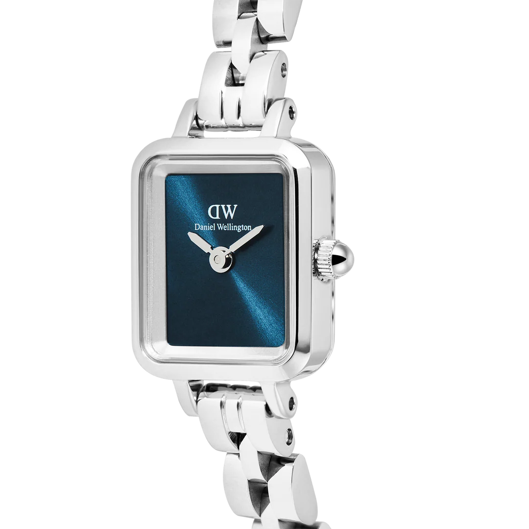 Orologio Daniel Wellington Quadro Mini Arch 3-link Arctic Sunray Silver, 18mm - DW00100846