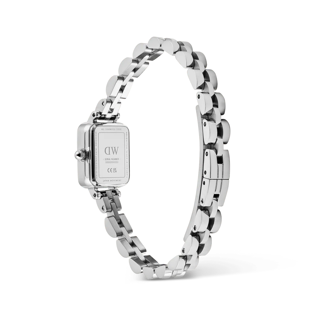 Orologio Daniel Wellington Quadro Mini Arch 3-link Arctic Sunray Silver, 18mm - DW00100846