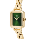 Orologio Daniel Wellington Quadro Mini Arch 3-link Emerald Sunray Gold, quadrante verde smeraldo, 18mm - DW00100852