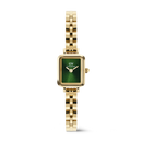 Orologio Daniel Wellington Quadro Mini Arch 3-link Emerald Sunray Gold, quadrante verde smeraldo, 18mm - DW00100852