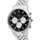 Orologio Daniel Wellington Iconic Chronograph Arch 5-Link Onyx Panda Silver, 42mm - DW00100873