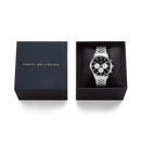 Orologio Daniel Wellington Iconic Chronograph Arch 5-Link Onyx Panda Silver, 42mm - DW00100873