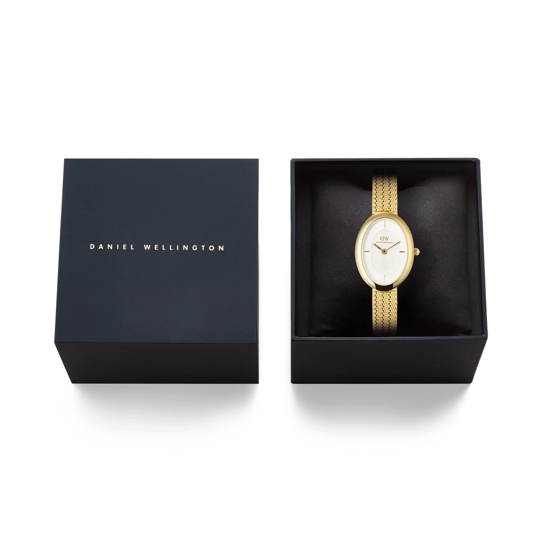Orologio Daniel Wellington Juliette Braided Mesh White Sunray Gold, 26mm - DW00100882