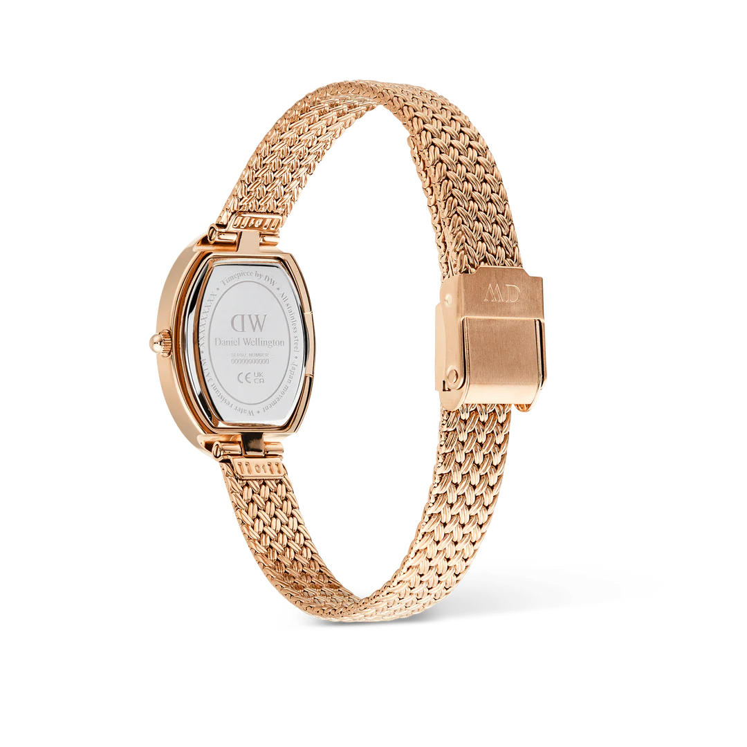 Orologio Daniel Wellington Juliette Braided Mesh White Sunray Rose Gold, 26mm - DW00100883