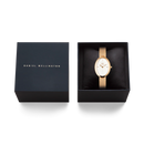 Orologio Daniel Wellington Juliette Braided Mesh White Sunray Rose Gold, 26mm - DW00100883
