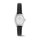 Orologio Daniel Wellington Ophelia Mini Black Lizard White Guilloché Silver, 22x25.5mm - DW00100887