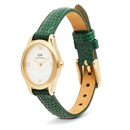 Orologio Daniel Wellington Ophelia Mini Green Lizard White Guilloché Gold, 22x25.5mm - DW00100892