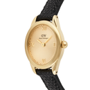 Orologio Daniel Wellington Ophelia Mini Black Lizard Unitone Guilloché Gold, 22x25.5mm - DW00100897