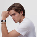 Orologio Daniel Wellington Bound Black Lizard Guilloché Gold, 24x35mm - DW00100899