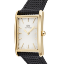 Orologio Daniel Wellington Bound Black Lizard Guilloché Gold, 24x35mm - DW00100899