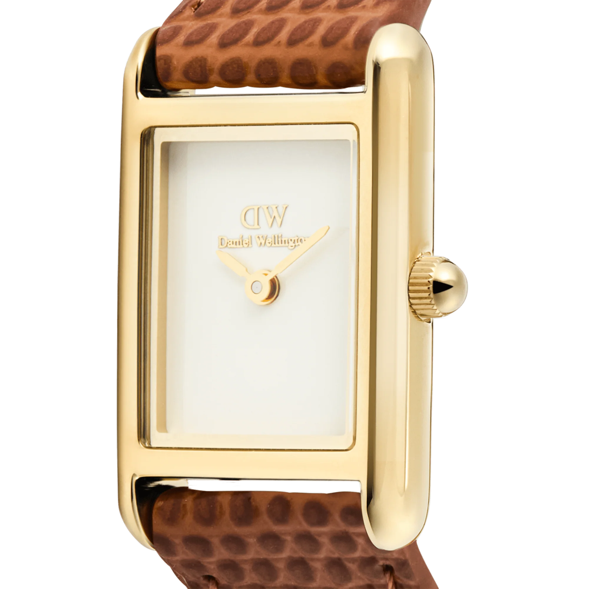 Orologio Daniel Wellington Bound Mini Light Brown Lizard Gold, 17x25.9mm - DW00100905