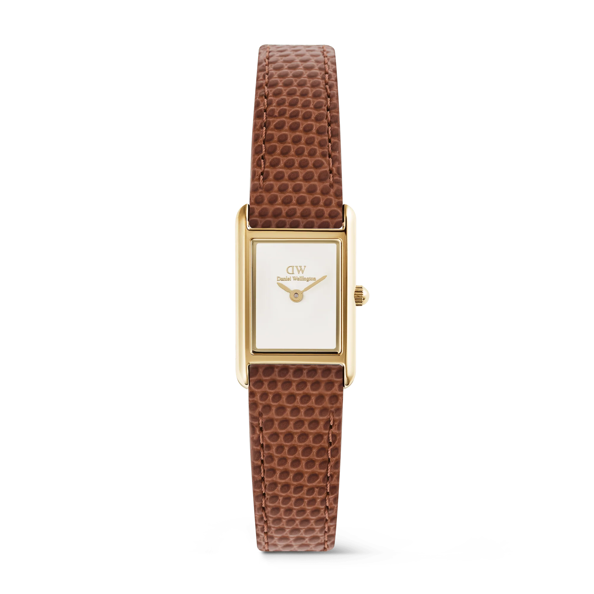Orologio Daniel Wellington Bound Mini Light Brown Lizard Gold, 17x25.9mm - DW00100905