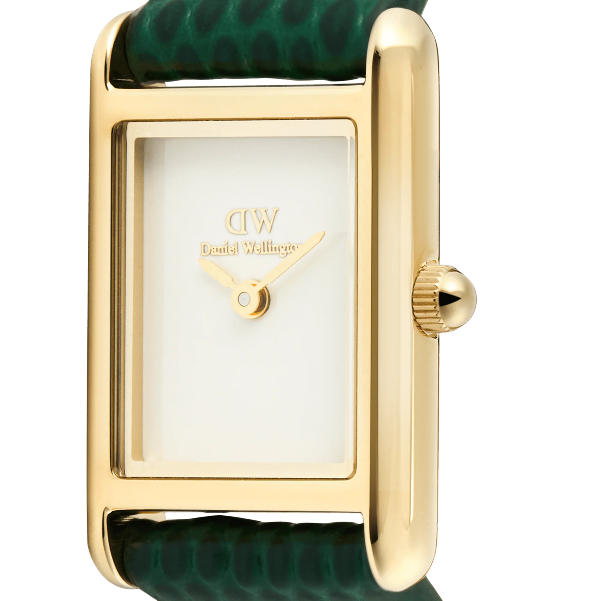 Orologio Daniel Wellington Bound Mini Green Lizard Gold, 17x25.9mm - DW00100906
