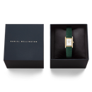 Orologio Daniel Wellington Bound Mini Green Lizard Gold, 17x25.9mm - DW00100906