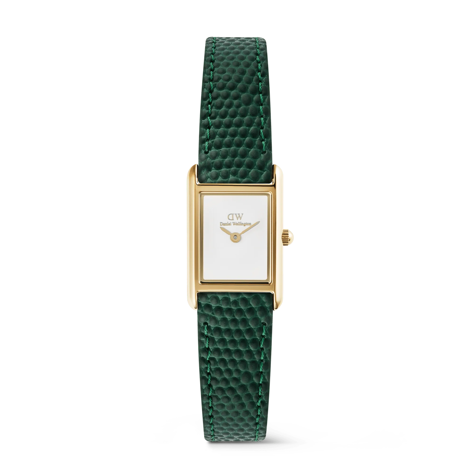 Orologio Daniel Wellington Bound Mini Green Lizard Gold, 17x25.9mm - DW00100906
