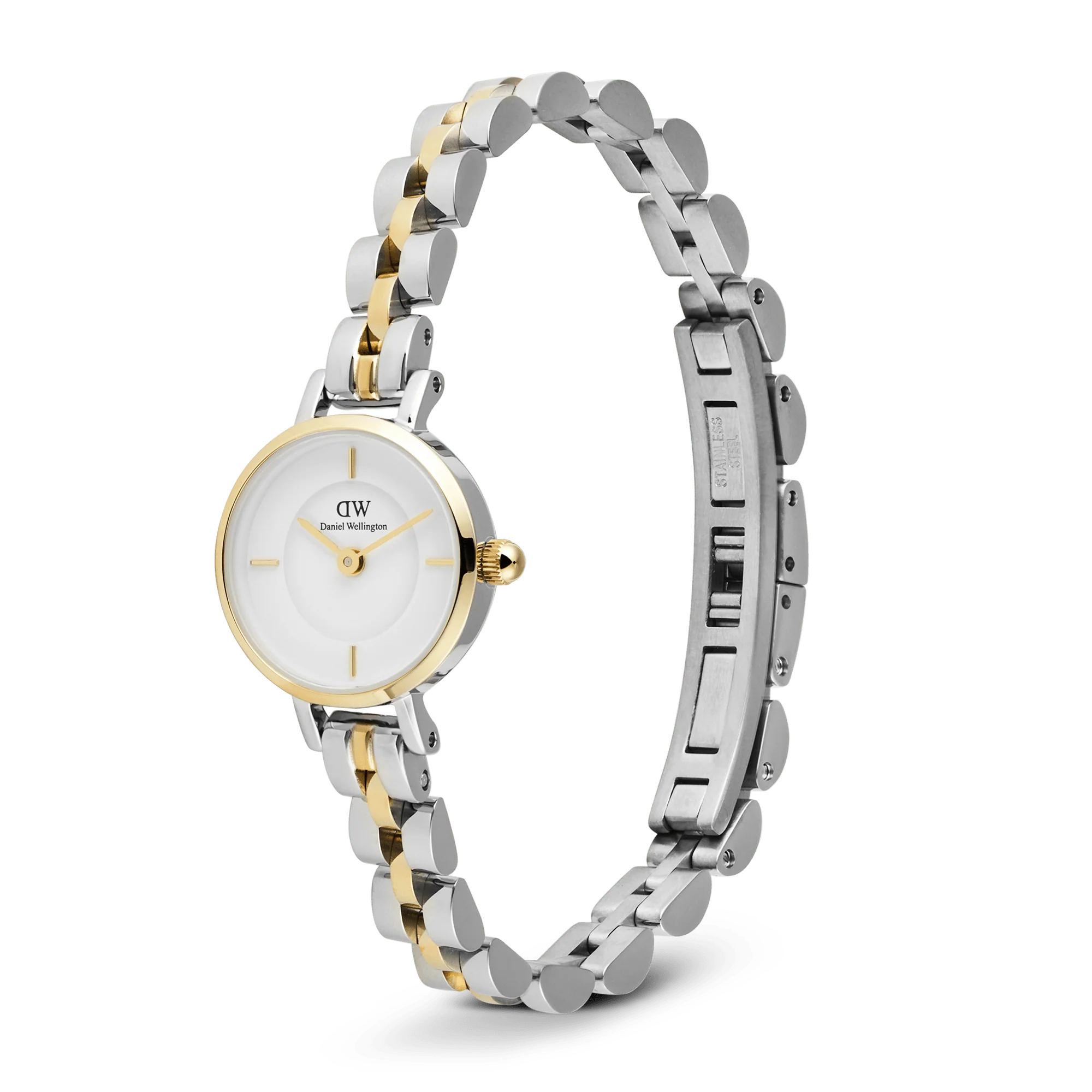 Orologio Daniel Wellington Petite Mini Arch 3-Link Two Tone Gold, Bicolor, 19mm - DW00100923