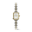 Orologio Daniel Wellington Quadro Mini Arch 3-Link Two Tone Gold, bicolor, 15x18mm - DW00100925
