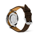 Orologio Daniel Wellington quarzo quadrante bianco, Classic Brown Canvas Silver, 40mm - DW00100941