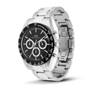 Orologio Daniel Wellington quarzo quadrante nero, Iconic Tachymeter 3-Link Black Silver, 42mm - DW00100947
