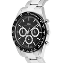 Orologio Daniel Wellington quarzo quadrante nero, Iconic Tachymeter 3-Link Black Silver, 42mm - DW00100947