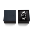 Orologio Daniel Wellington quarzo quadrante nero, Iconic Tachymeter 3-Link Black Silver, 42mm - DW00100947