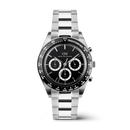 Orologio Daniel Wellington quarzo quadrante nero, Iconic Tachymeter 3-Link Black Silver, 42mm - DW00100947