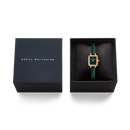 Orologio Daniel Wellington quarzo quadrante blue-green, Quadro Mini Green Lizard Warwick Gold, 15mm - DW00100958