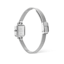 Orologio Daniel Wellington quarzo quadrante blu e bianco, Quadro Mini Sterling Glasgow Silver, 15mm - DW00100960