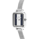 Orologio Daniel Wellington quarzo quadrante blu e bianco, Quadro Mini Sterling Glasgow Silver, 15mm - DW00100960