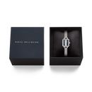 Orologio Daniel Wellington quarzo quadrante blu e bianco, Quadro Mini Sterling Glasgow Silver, 15mm - DW00100960