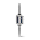 Orologio Daniel Wellington quarzo quadrante blu e bianco, Quadro Mini Sterling Glasgow Silver, 15mm - DW00100960