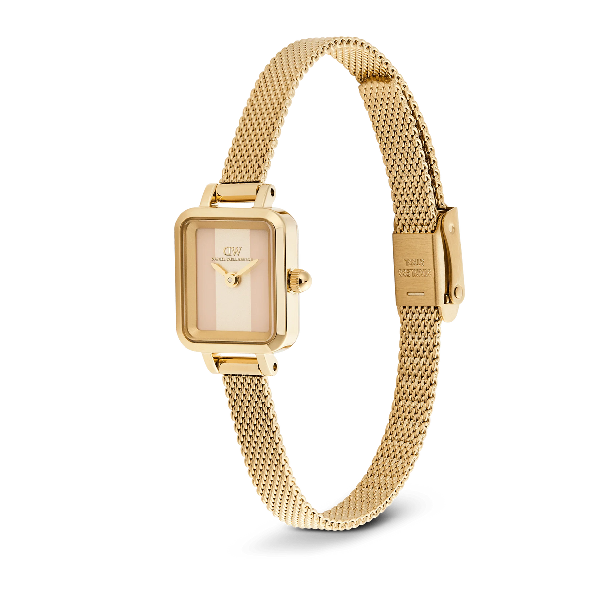 Orologio Daniel Wellington quarzo quadrante pink, Quadro Mini Evergold Conwy Gold, 15mm - DW00100961
