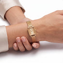 Orologio Daniel Wellington quarzo quadrante pink, Quadro Mini Evergold Conwy Gold, 15mm - DW00100961
