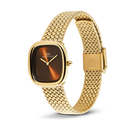 Orologio Daniel Wellington quarzo quadrante brown, Margot Braided Mesh Amber Gold, 24mm - DW00100968