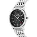 Orologio Daniel Wellington quarzo quadrante nero, Pathfinder GMT 7-Link Black Silver, 39mm - DW00100978