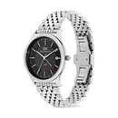 Orologio Daniel Wellington quarzo quadrante nero, Pathfinder GMT 7-Link Black Silver, 39mm - DW00100978