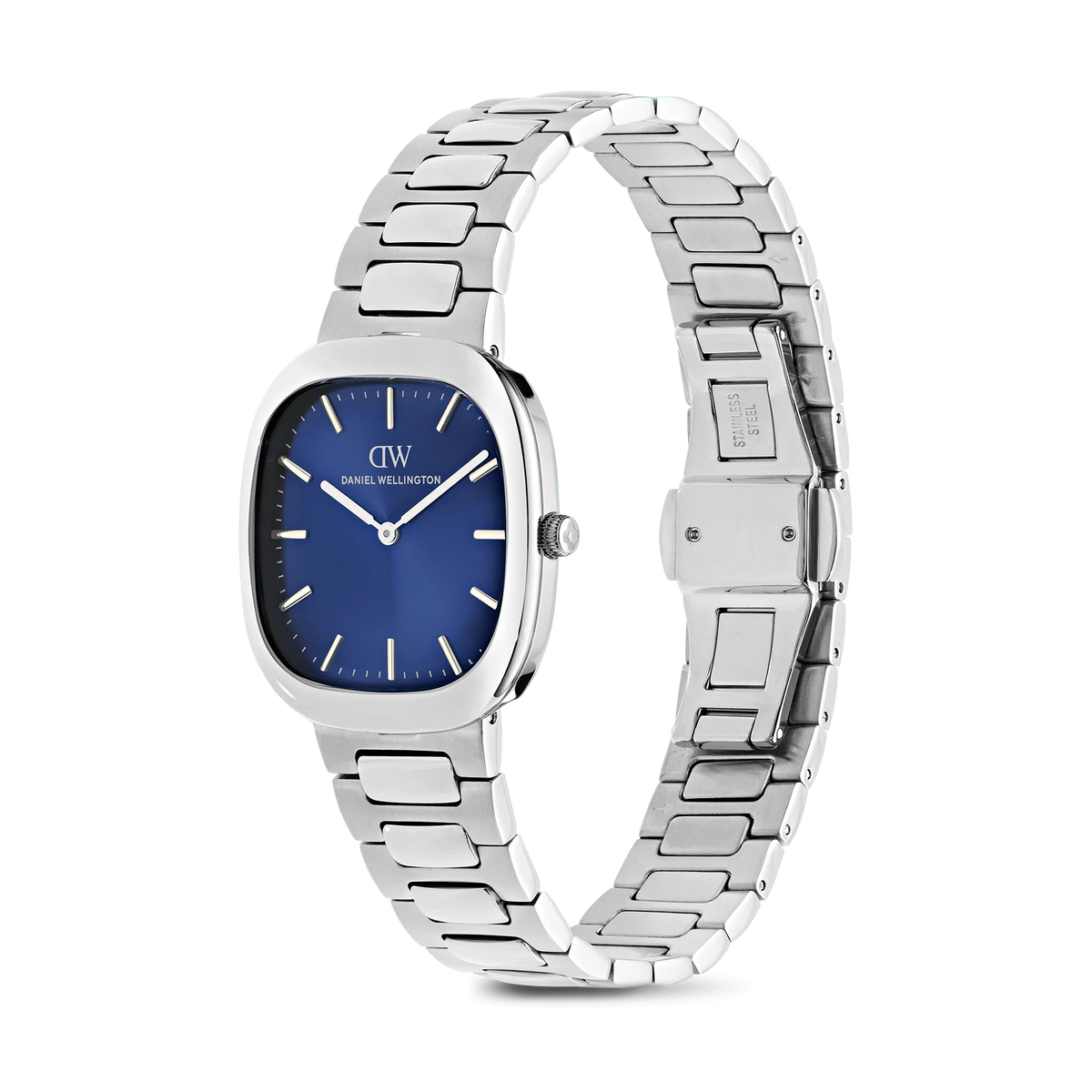 Orologio Daniel Wellington unisex quarzo quadrante blu, Cort H-Link Arctic Silver, 30mm - DW00100986