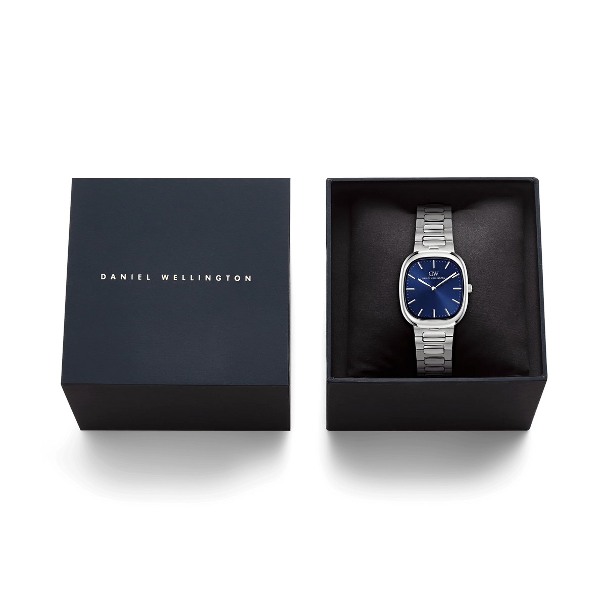 Orologio Daniel Wellington unisex quarzo quadrante blu, Cort H-Link Arctic Silver, 30mm - DW00100986